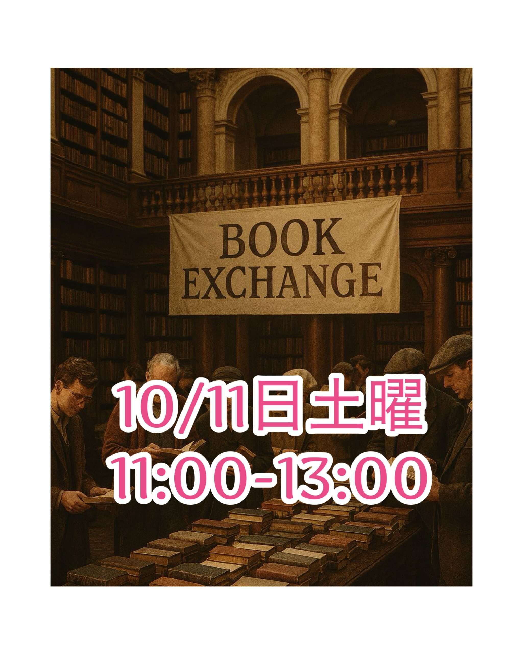 【新宿】ブック交換会 10/11（土）11:00～13:00