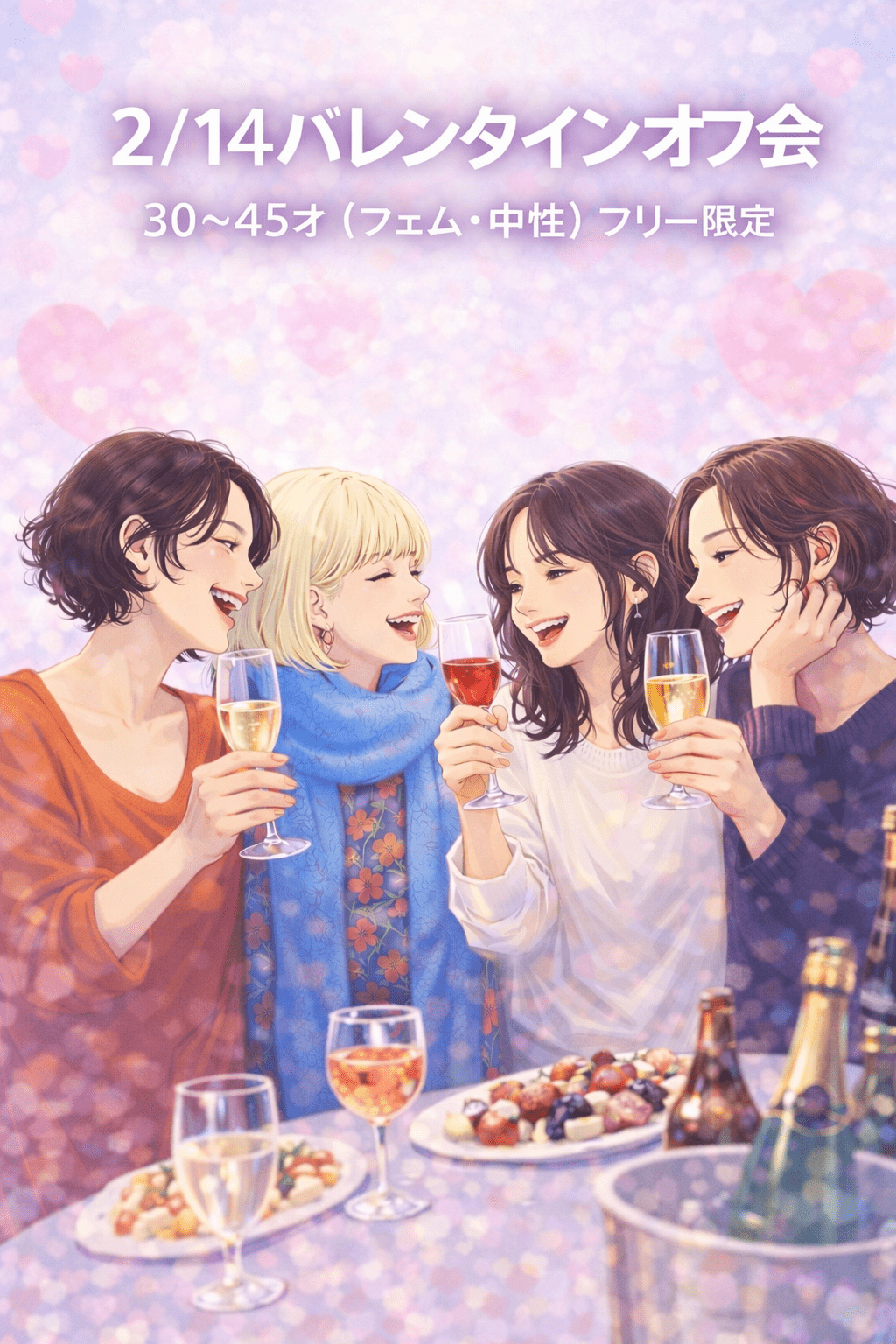 【新宿】2/14（土）フリー限定 30~45歳 フェム中性✨