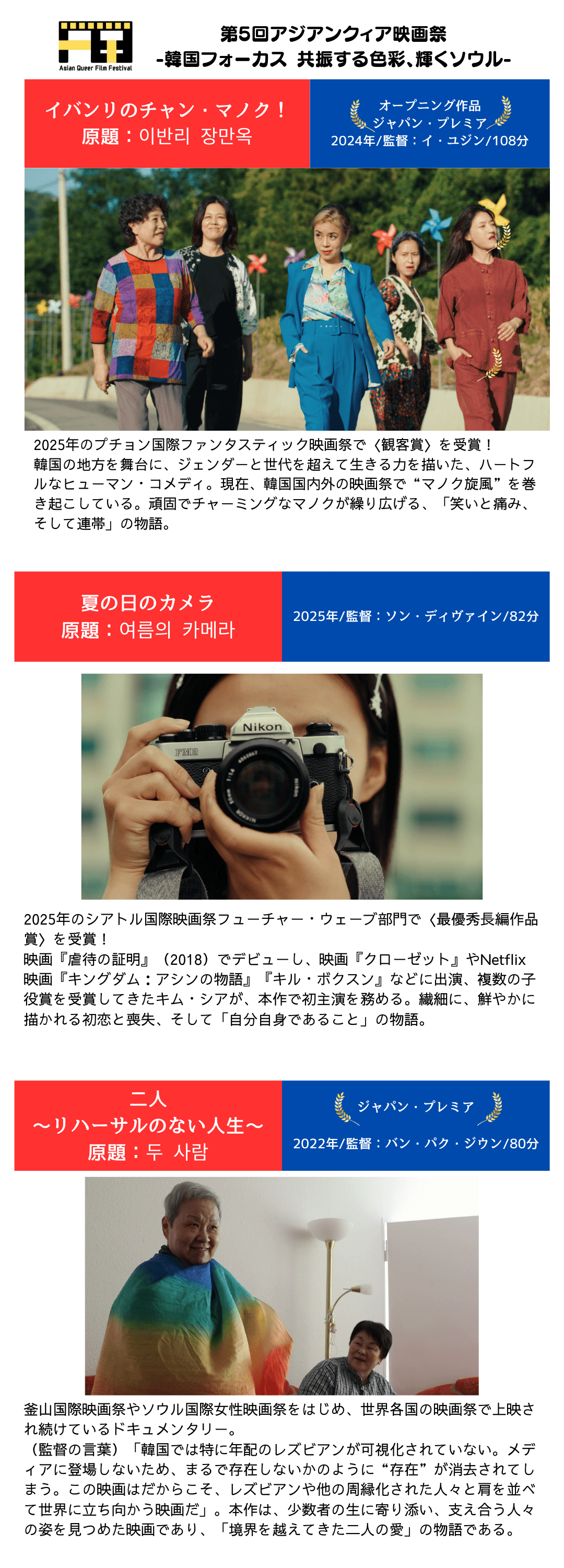 第5回アジアンクィア映画祭！